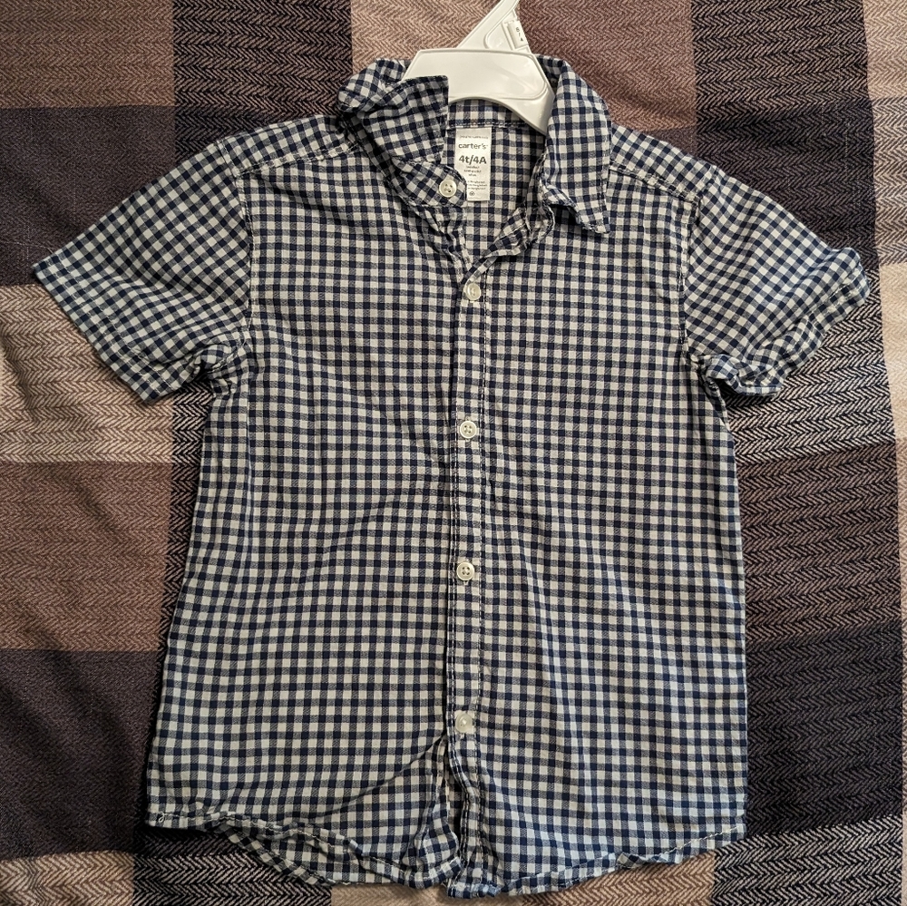 Boys Plaid Button up
